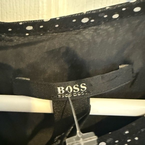 BOSS HUGO BOSS Elegant Black Polka Dot Dress 8 - Picture 3 of 5